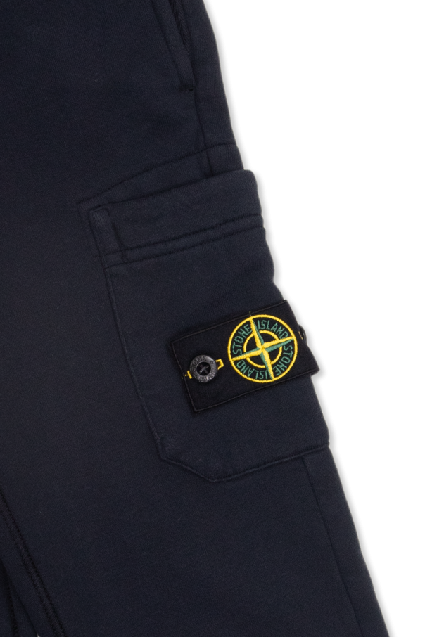 Navy blue sales stone island joggers